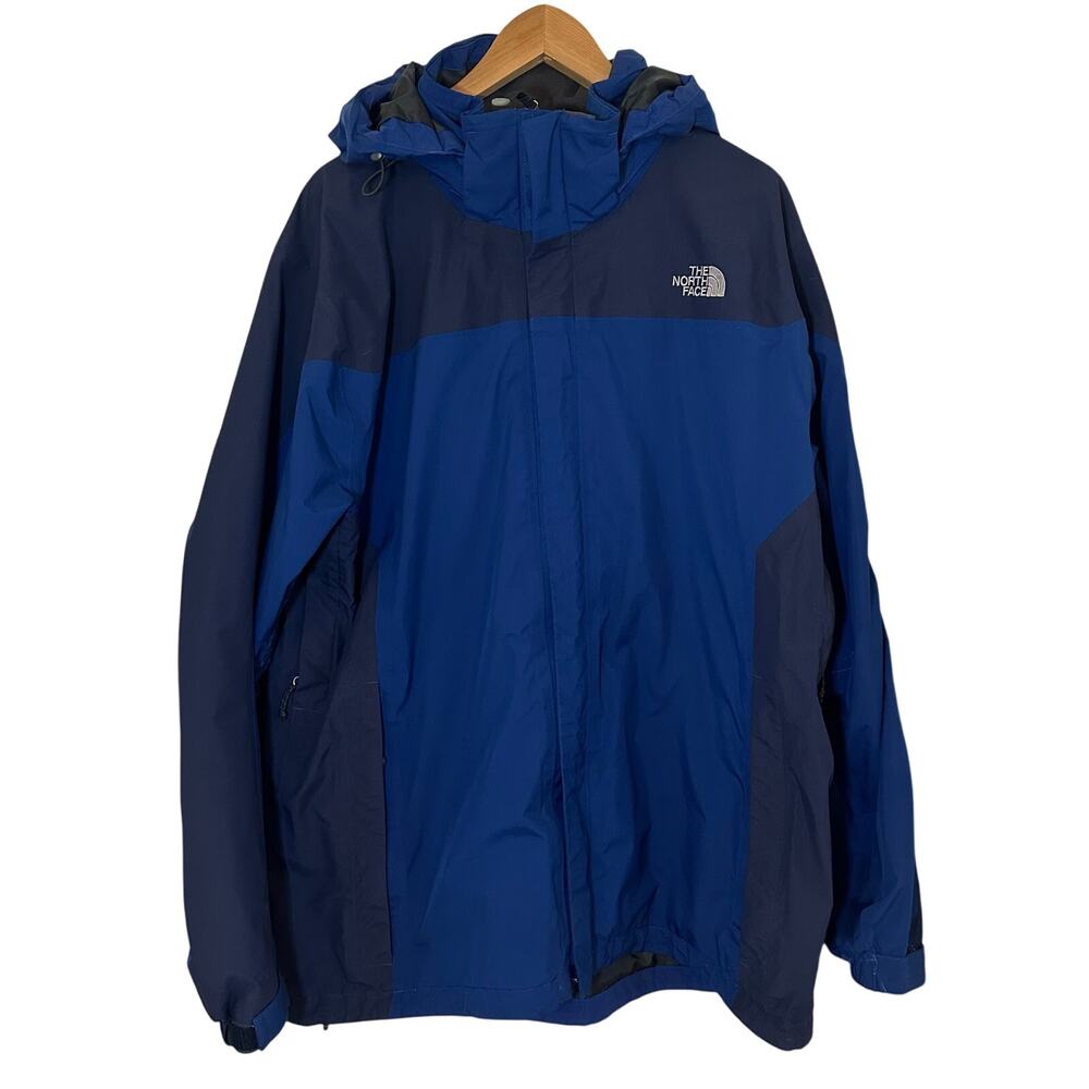 The North Face Men's Mountain Light Goretex XL Blue Navy Shell Ski Jacket Hood